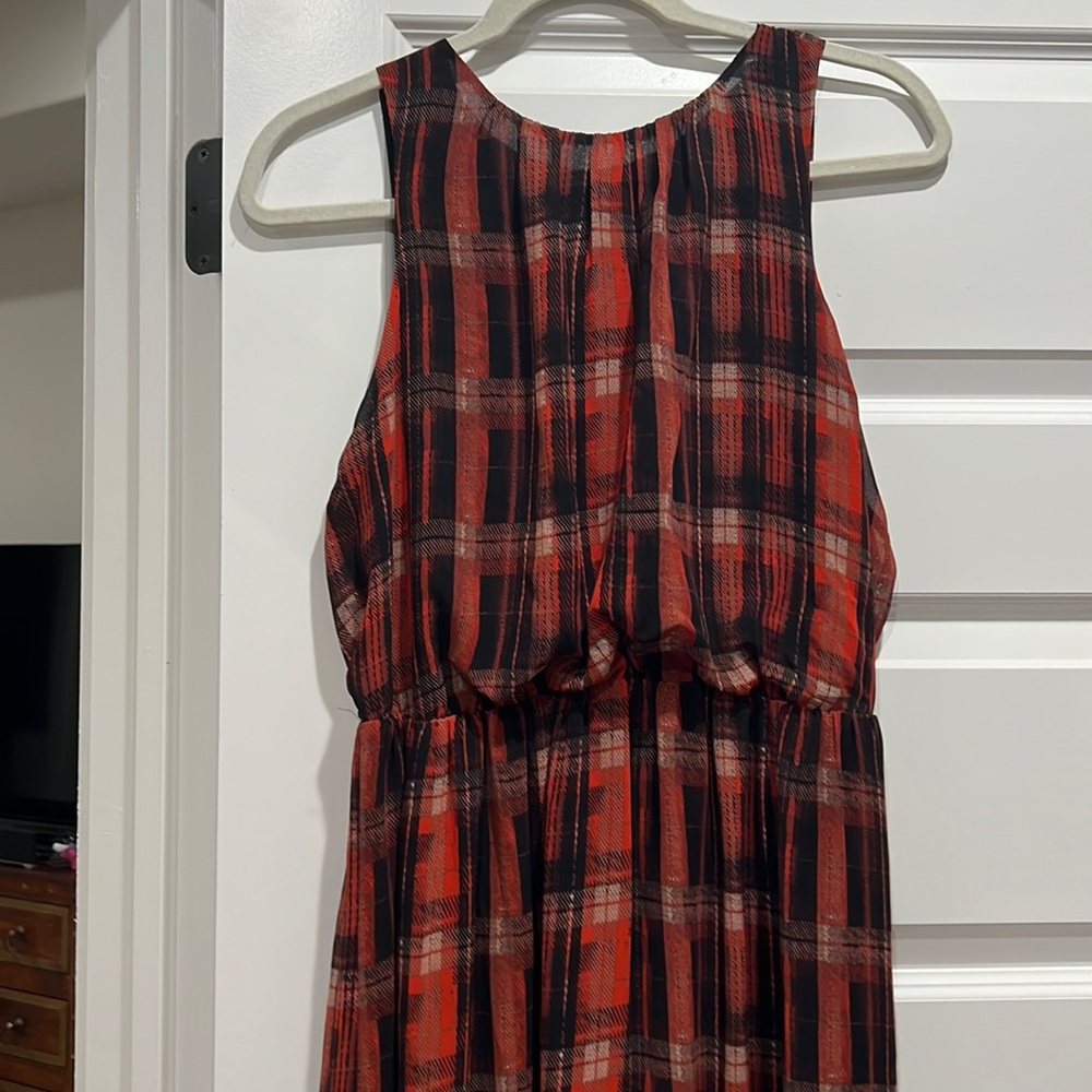 Long plaid dress